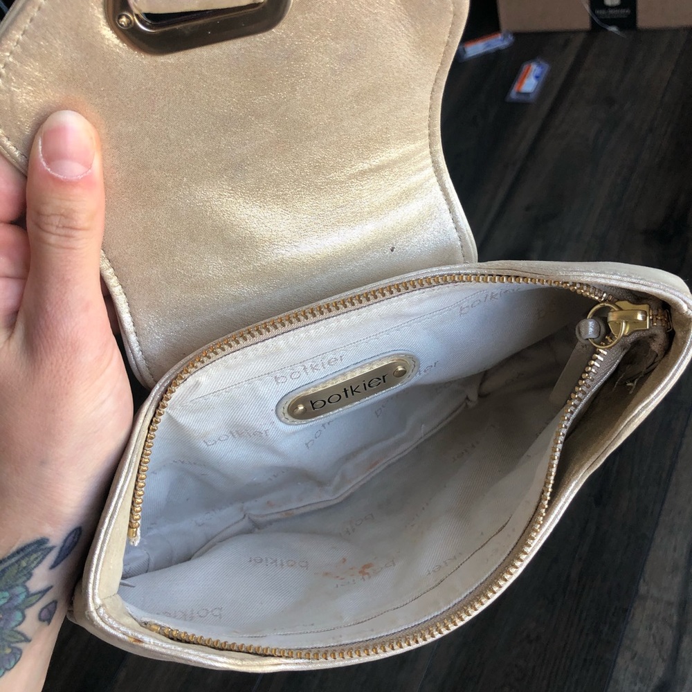 Botkier gold/champagne clutch purse - Picture 7 of 8